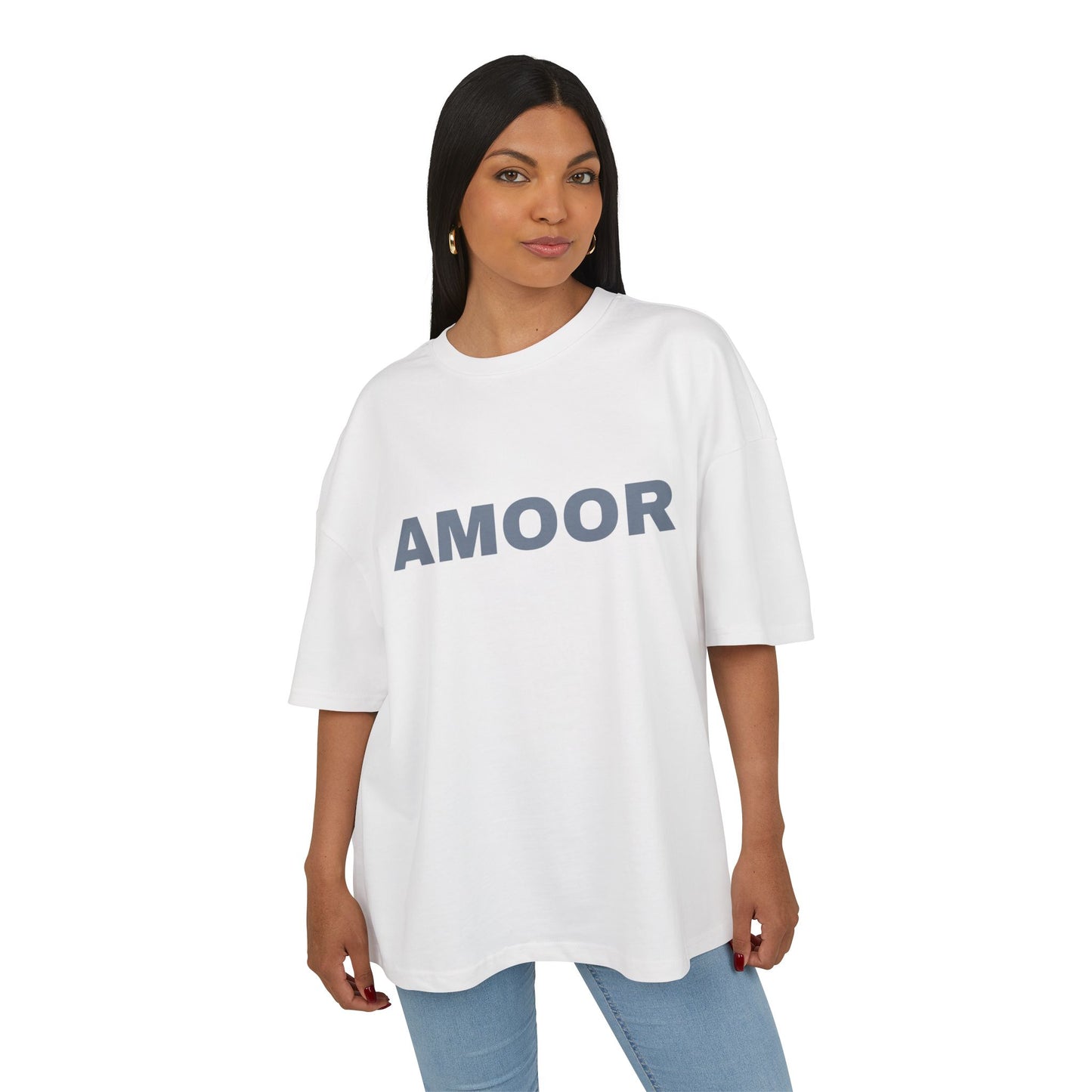 Amoor 2025 Unisex Ultra Heavy Cotton Box Tee - Soft, Casual Tee for Everyday Wear
