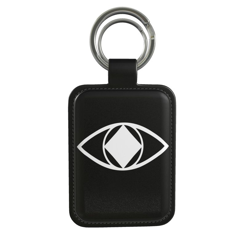 Leather Black Unisex Keyring "Metamoorphosis"