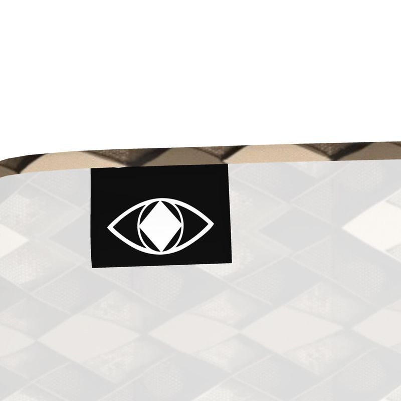 Bandana Unisex "SNK" raso di seta marrone