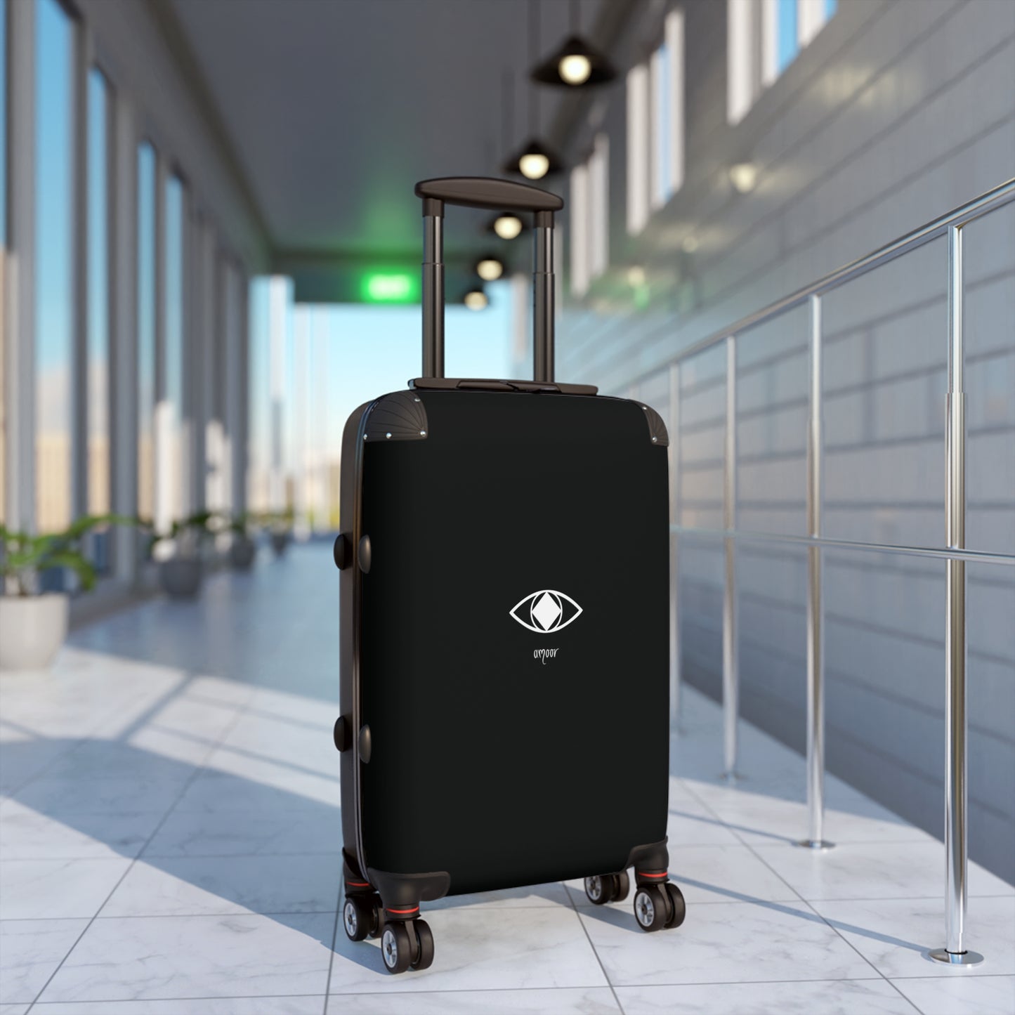 Stylish trolley Black "Metamoorphosis" - Perfect for Travel Adventures