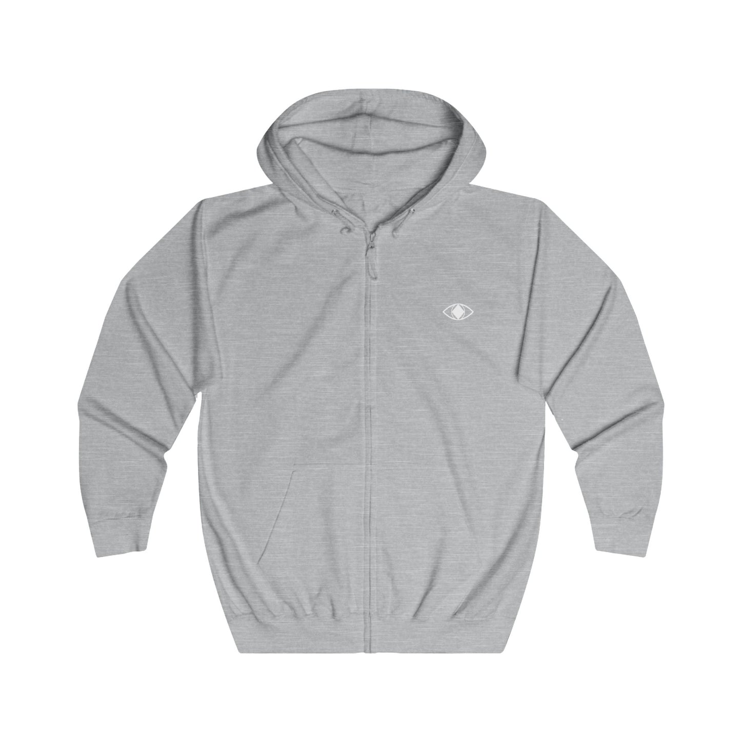 Unisex Full Zip Hoodie with "Metamoorphosis" white logo - Cozy Fashion for Everyday Wear
