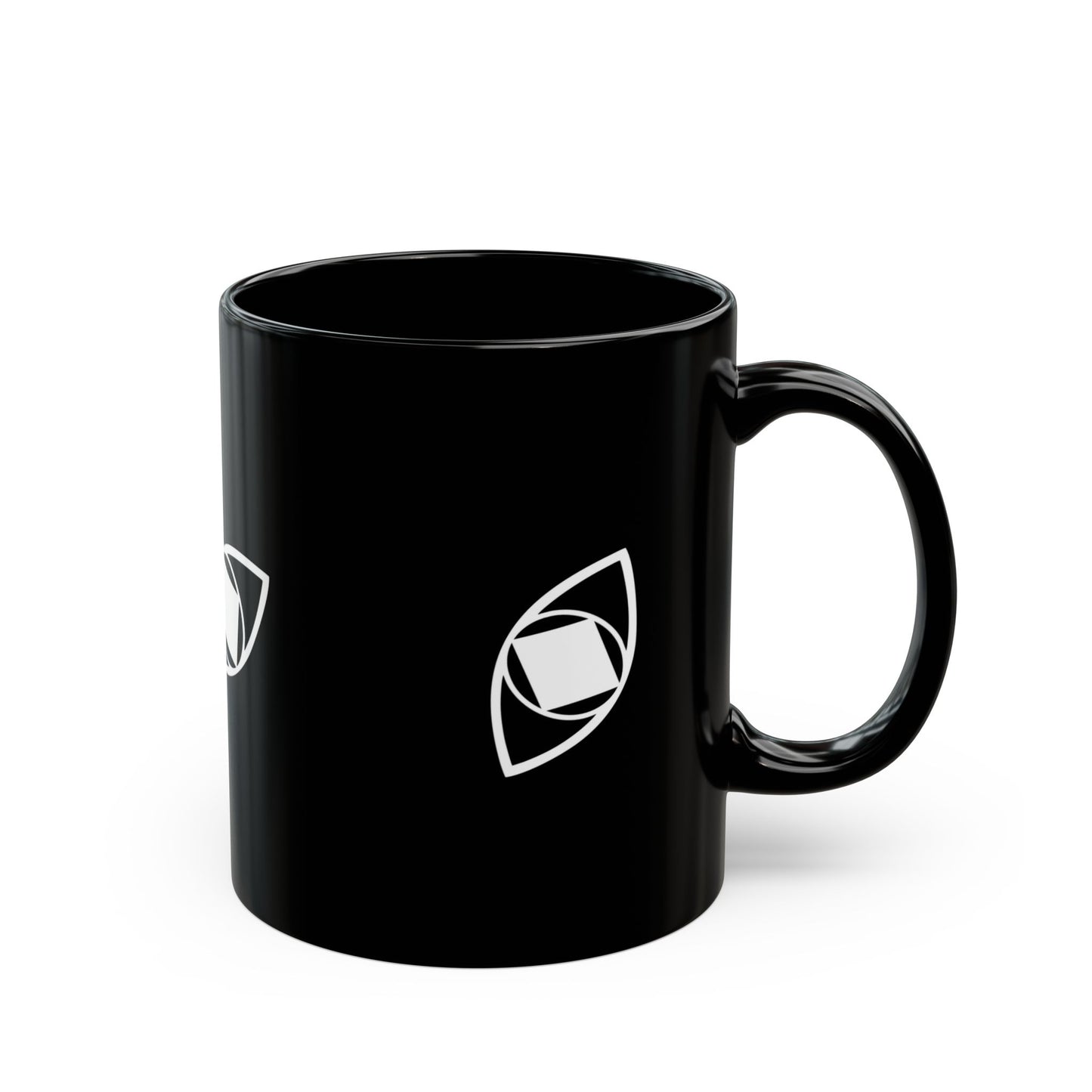 Contemporary Black Coffee Mug with "Metamoorphosis" Design - Perfect for Creatives and Gift Giving