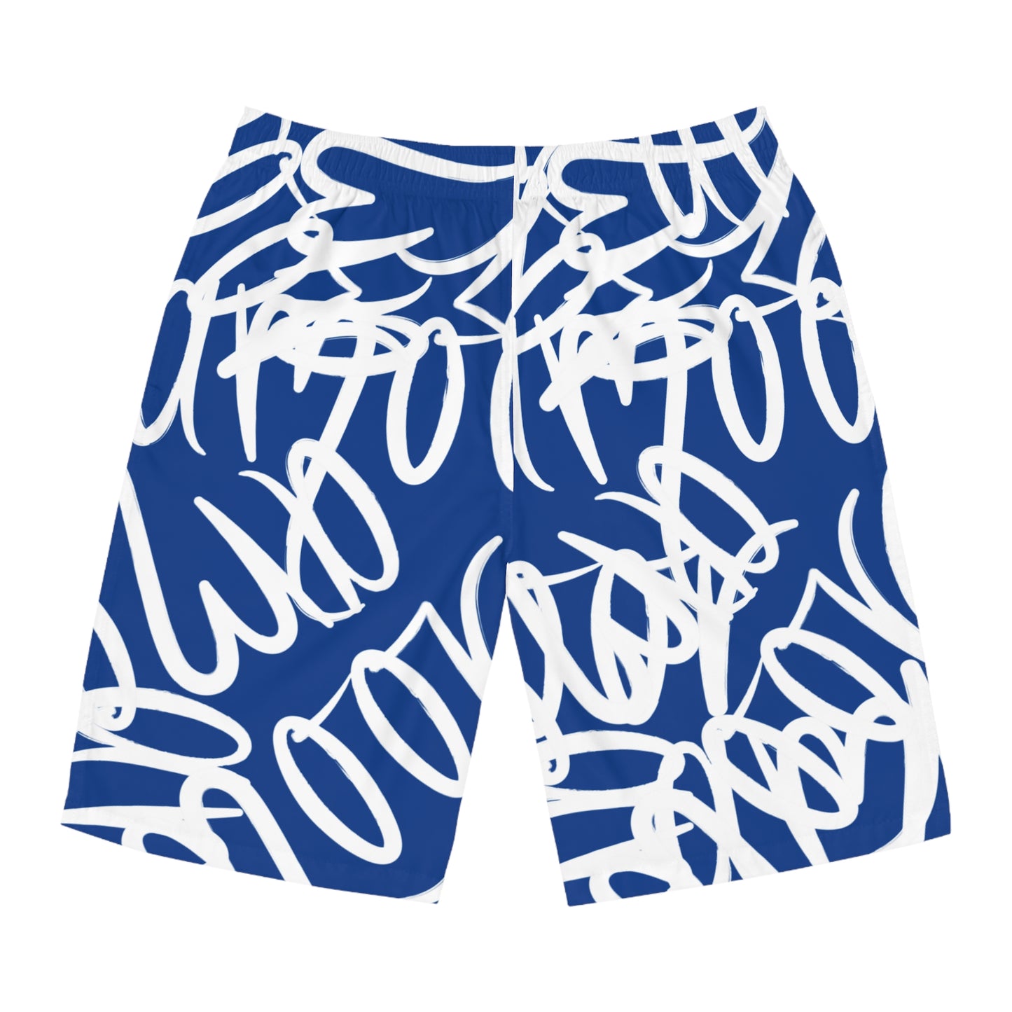 "AMR" Men's Board Shorts blue & white