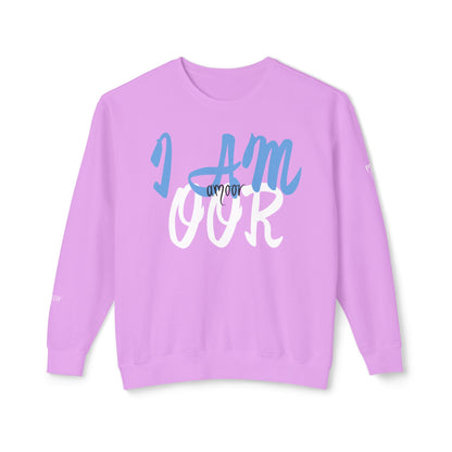 I AM OOR Unisex Bubble Rose Lightweight Crewneck Sweatshirt – Cozy and Stylish for Everyday Wear