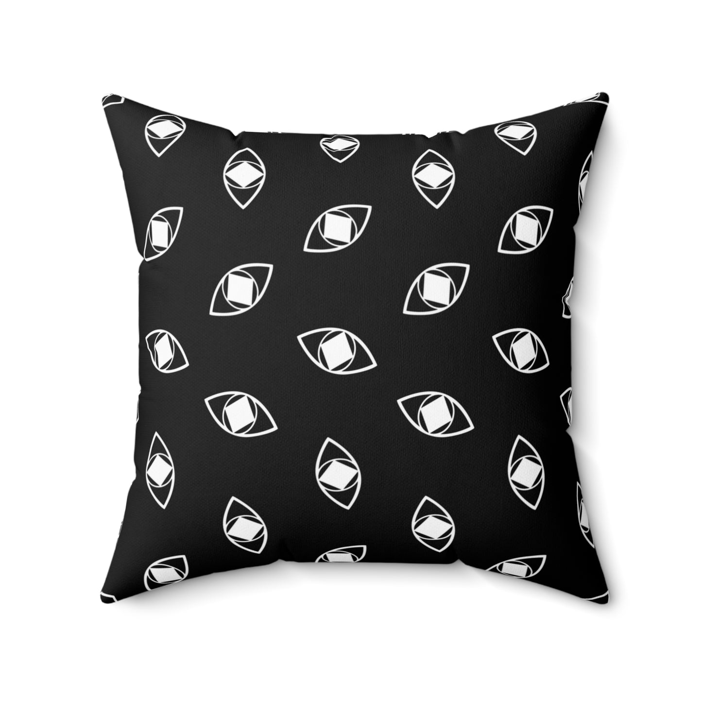 Modern "Metamoorphosis" Square Pillow - Black and White Accent Cushion