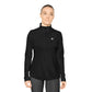 Stylish Ladies Quarter-Zip Pullover for Active Living with ‘Metamoorphosis’ logo