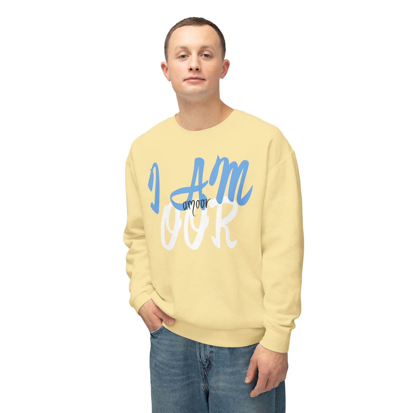 I AM OOR Unisex light rose Crewneck Sweatshirt – Cozy and Stylish for Everyday Wear