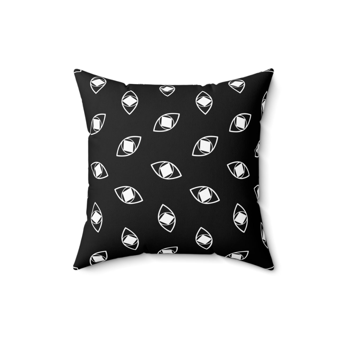 Modern "Metamoorphosis" Square Pillow - Black and White Accent Cushion