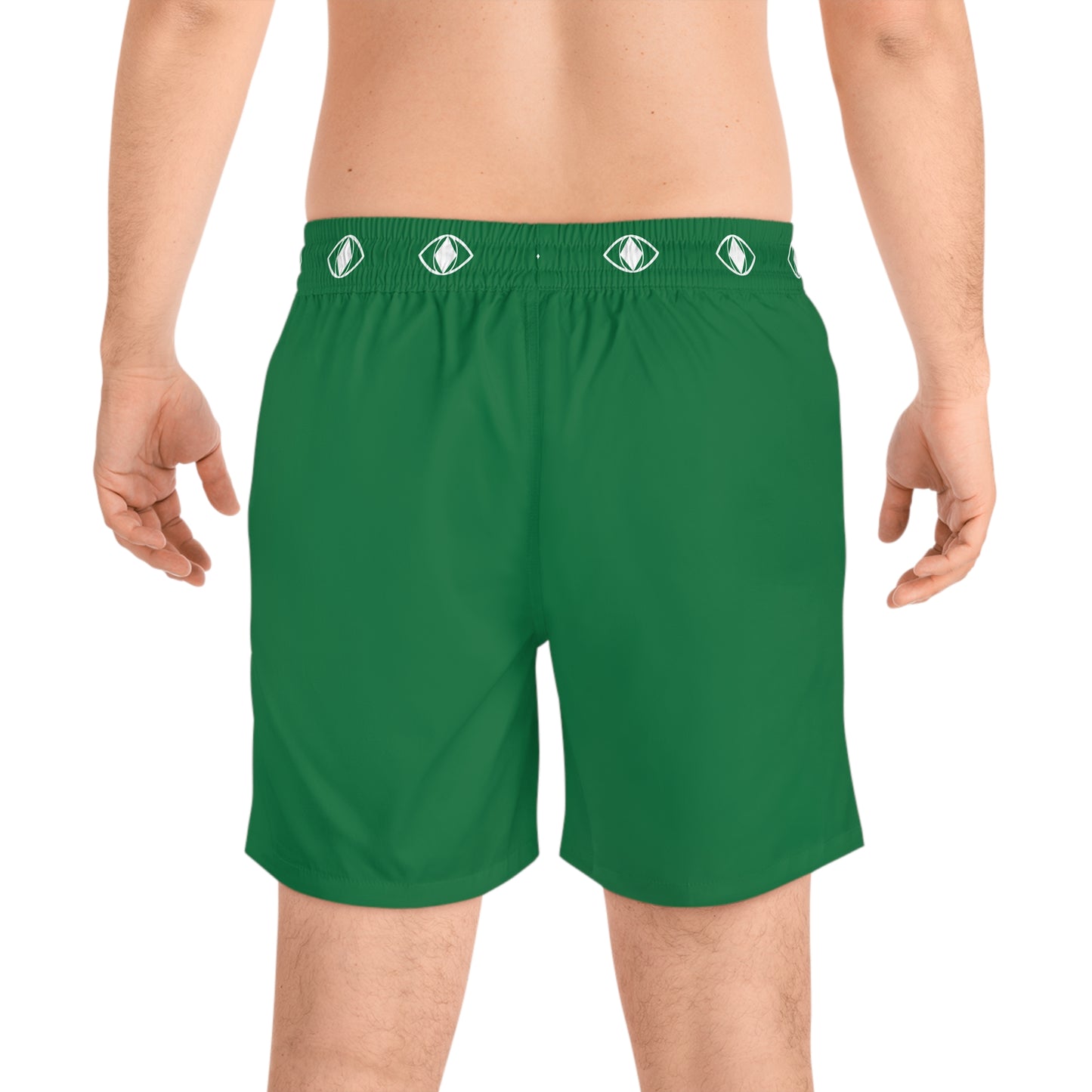 Costume da bagno verde smeraldo di media lunghezza da uomo "Metamoorphosis" - Perfetti per le giornate in spiaggia