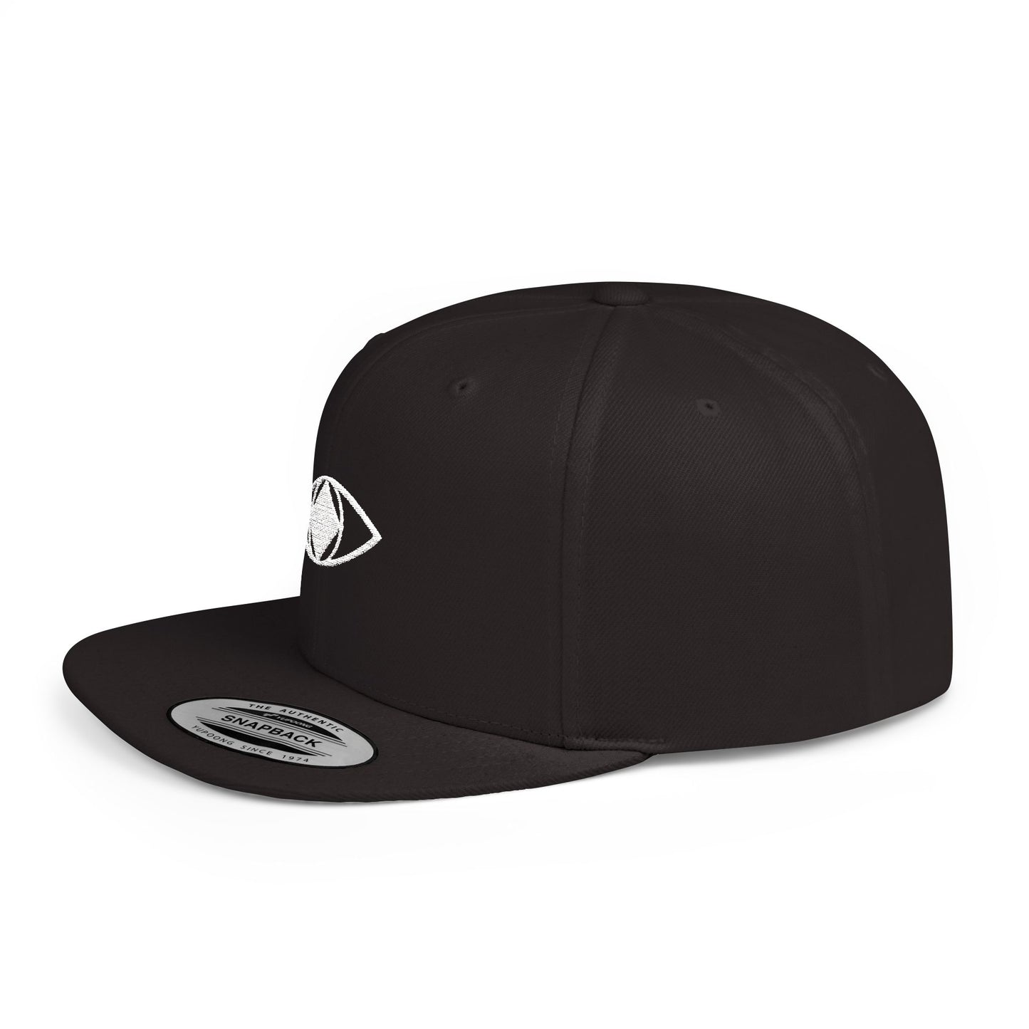 "Metamoorphosis" Flat Bill Snapback Cap - Stylish Black Hat for Casual Wear