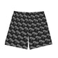 Stylish Elastic Beach Shorts for Men "AMR" black weave