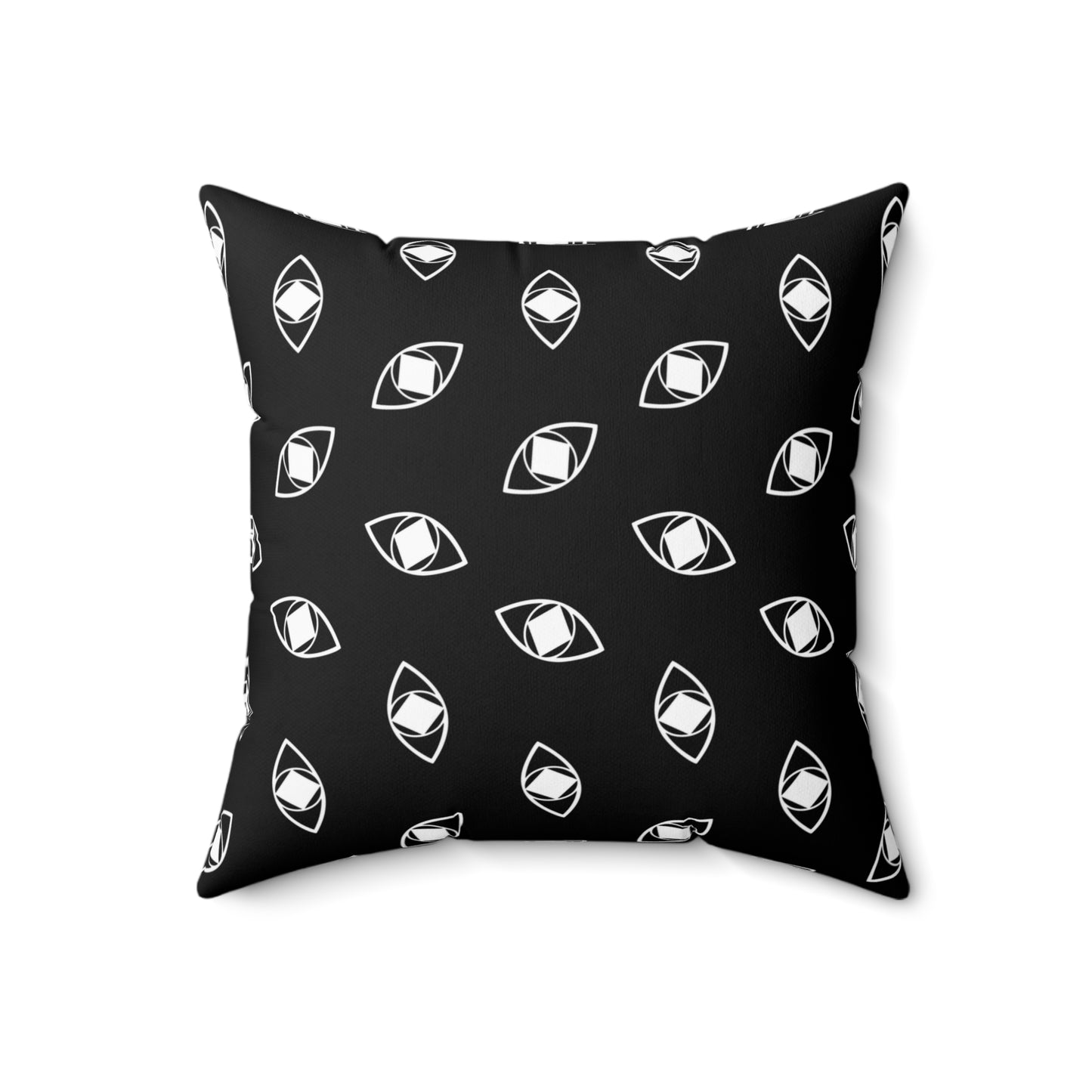 Modern "Metamoorphosis" Square Pillow - Black and White Accent Cushion