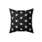 Modern "Metamoorphosis" Square Pillow - Black and White Accent Cushion