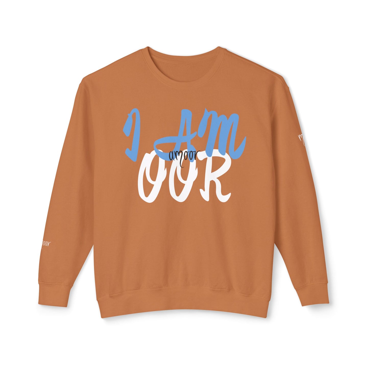 I AM OOR Unisex peach Lightweight Crewneck Sweatshirt – Cozy and Stylish for Everyday Wear