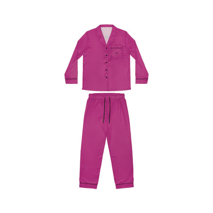 Women's Satin Pajamas Classic Fluo Pink "Metamoorphosis"