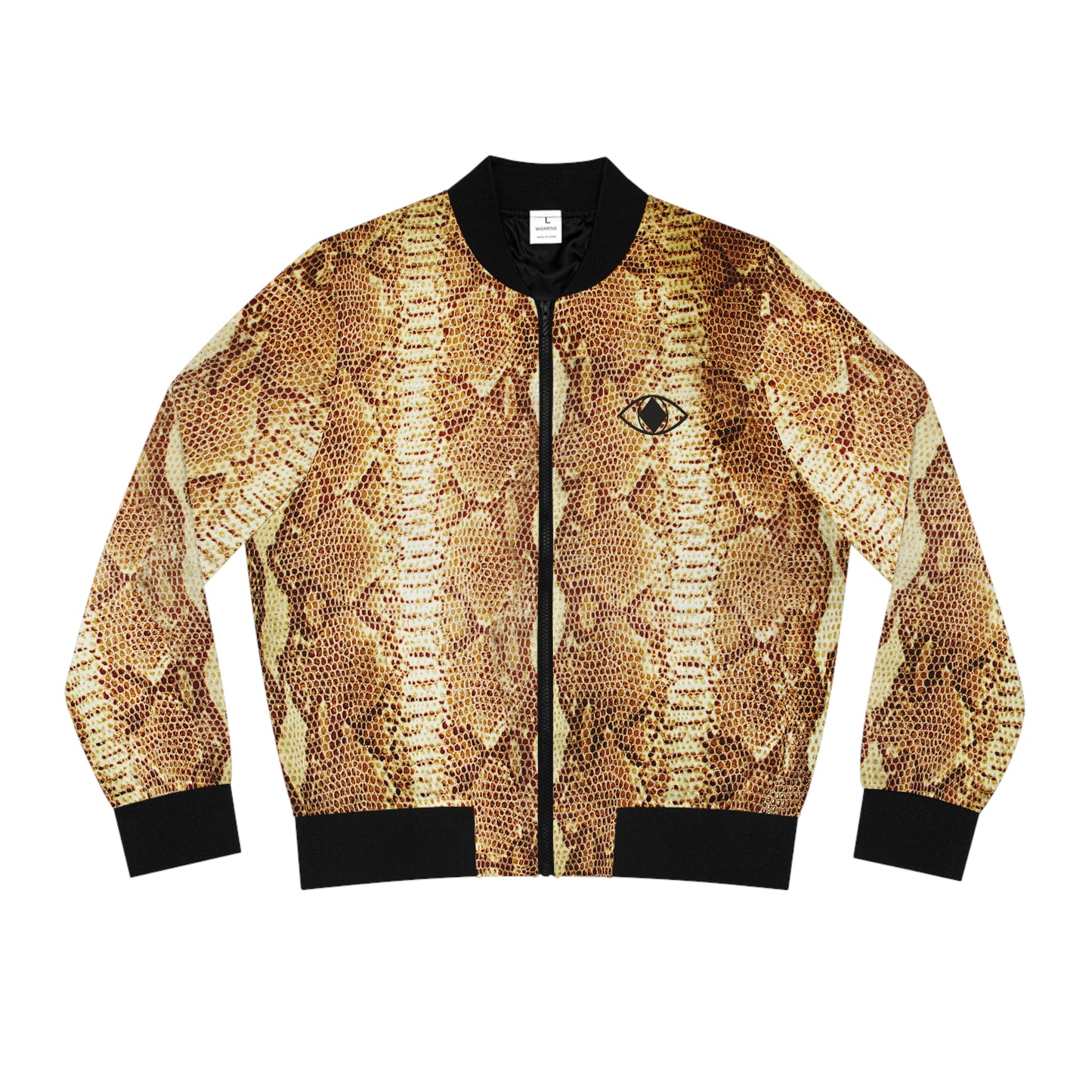 Bomber classico unisex in pitone “Metamoorphosis” - Capospalla elegante e audace