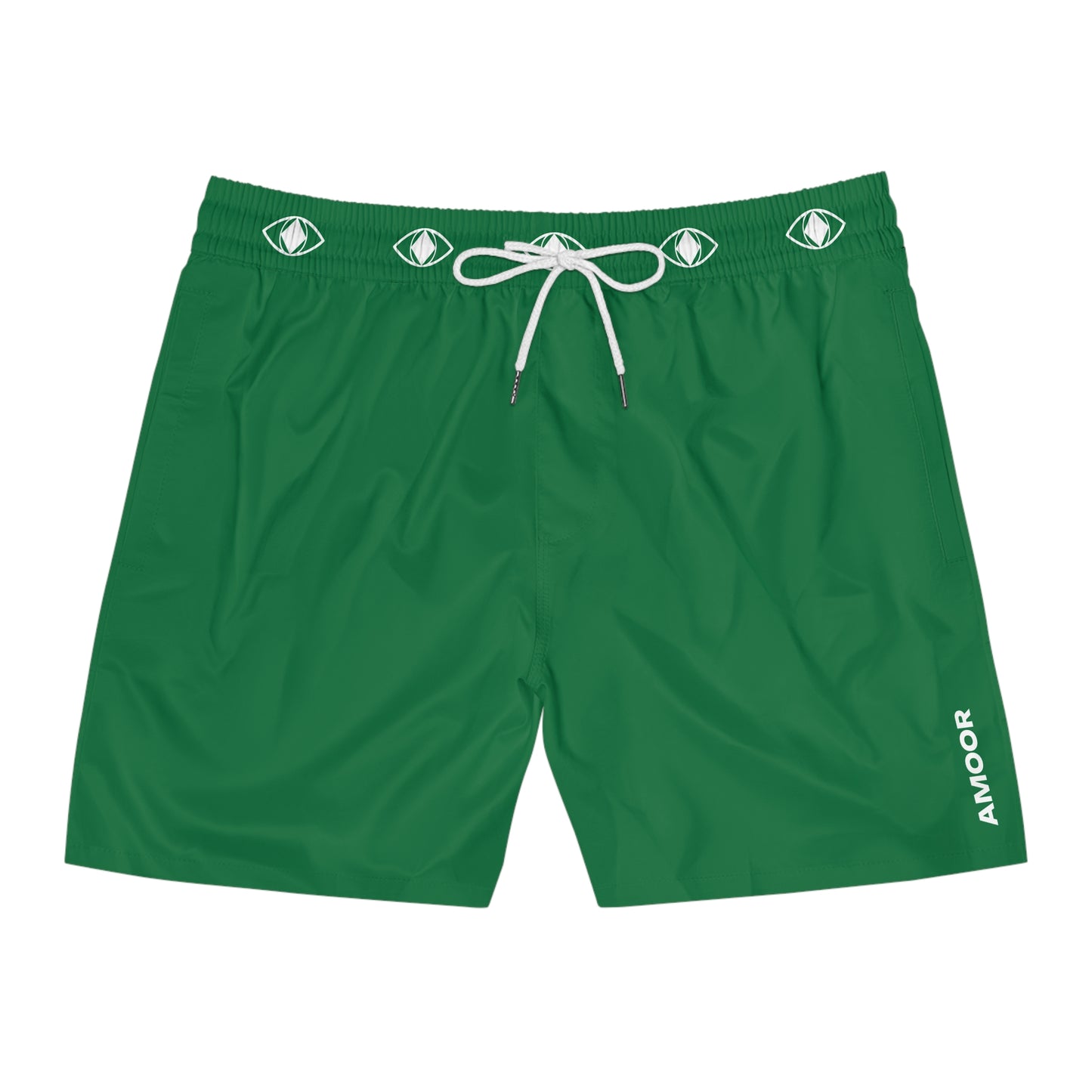 Costume da bagno verde smeraldo di media lunghezza da uomo "Metamoorphosis" - Perfetti per le giornate in spiaggia