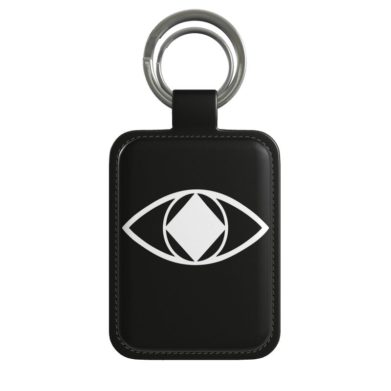 Leather Black Unisex Keyring "Metamoorphosis"