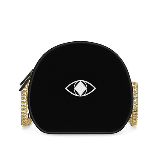 Black women's round box bag ‘Metamorphosis’ design