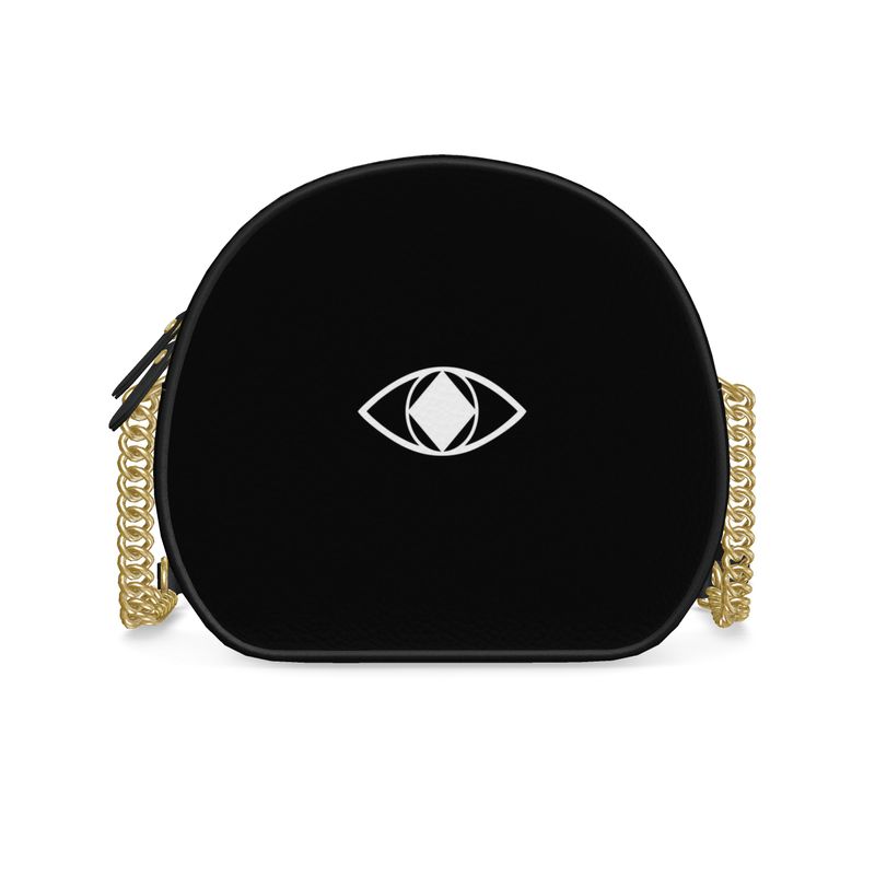 Black women's round box bag ‘Metamorphosis’ design