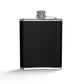 Leather Black Wrapped Hip Flask "Metamoorphosis"