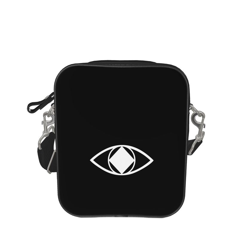 Borsa a tracolla nera unisex logo "Metamoorphosis"