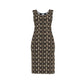 Vestito tubino elegante "SNK" donna marrone