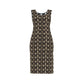 Vestito tubino elegante "SNK" donna marrone