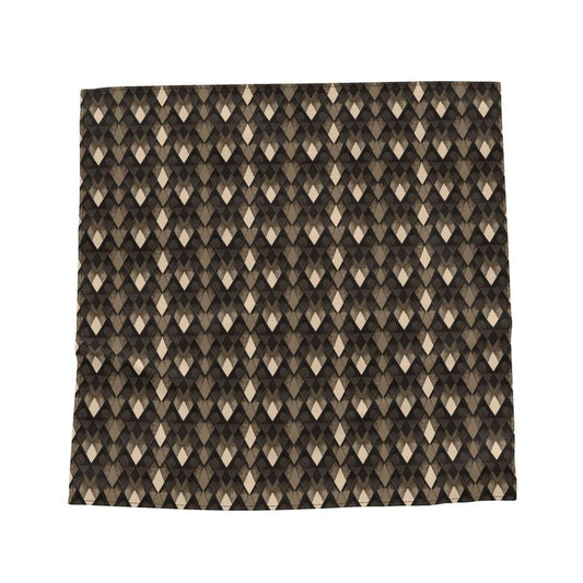 Bandana Unisex "SNK" raso di seta marrone