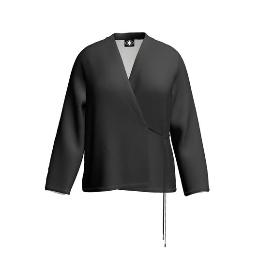 Blazer nero avvolgente “Metamoorphosis"