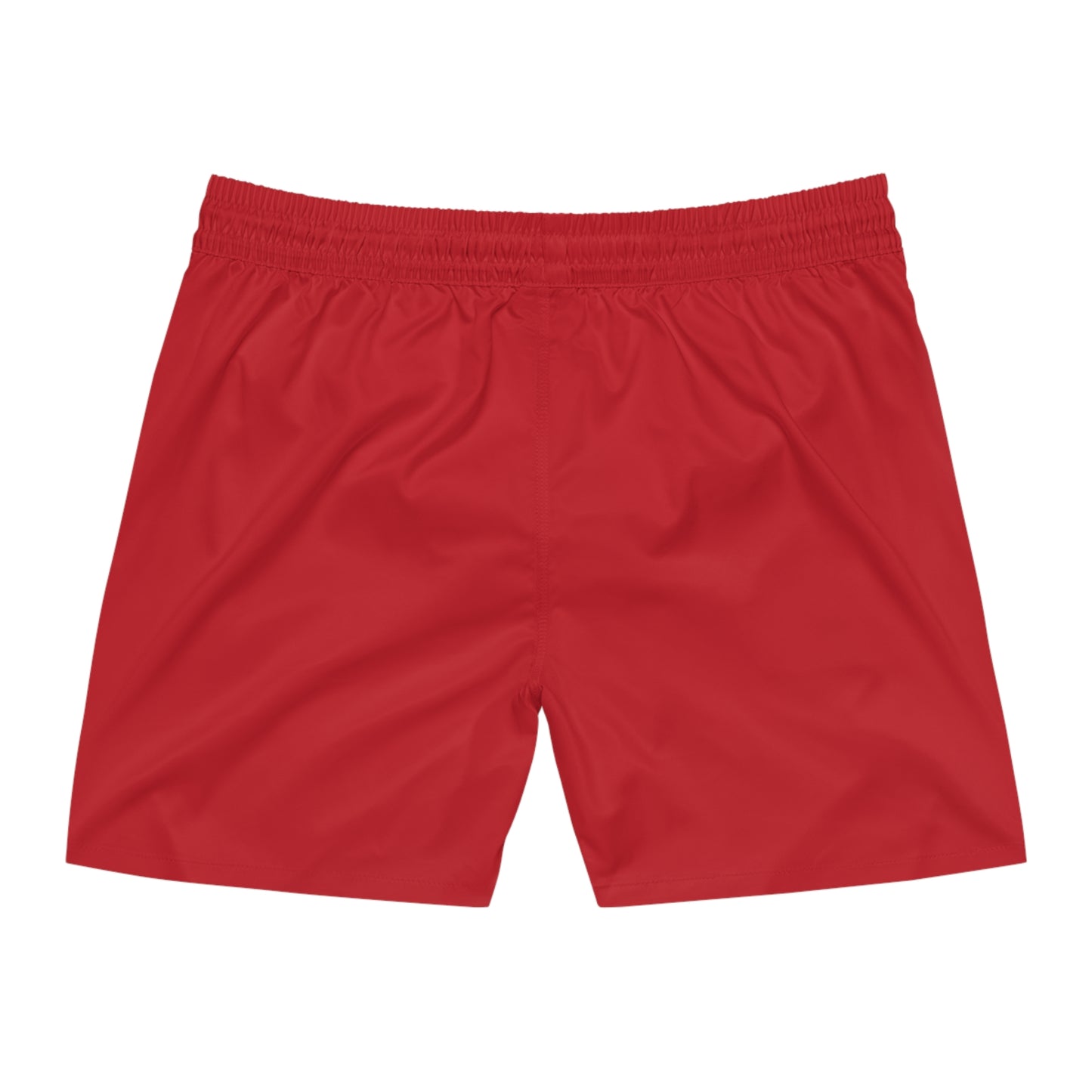 Costume da bagno rosso scuro di media lunghezza da uomo fulmini "Amoor" - Perfetti per le giornate in spiaggia