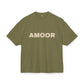 Amoor 2025 Unisex Ultra Heavy Cotton Box Tee - Soft, Casual Tee for Everyday Wear