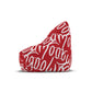 Fodera Rivestimento per sedia Bean Bag rossa con Multi Big logo "Amoor"