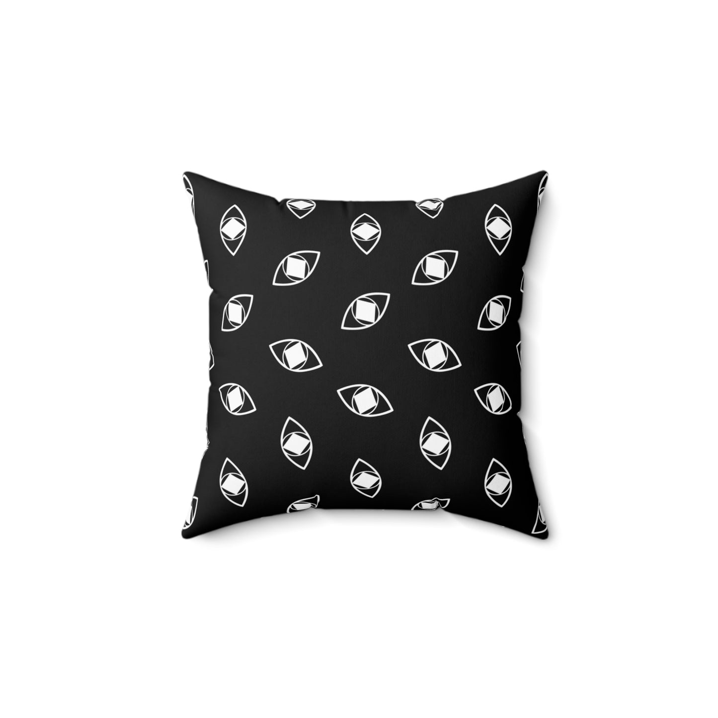 Modern "Metamoorphosis" Square Pillow - Black and White Accent Cushion