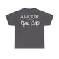 Carbon Cultural Expression Unisex Heavy Cotton Tee with sign of Amoor's designer