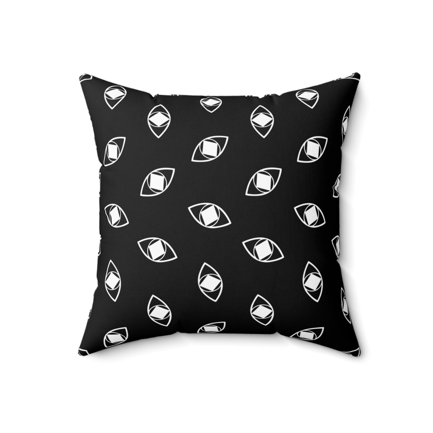 Modern "Metamoorphosis" Square Pillow - Black and White Accent Cushion