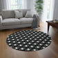 "Metamoorphosis" Pattern Round Rug - Bohemian Home Decor for Cozy Spaces