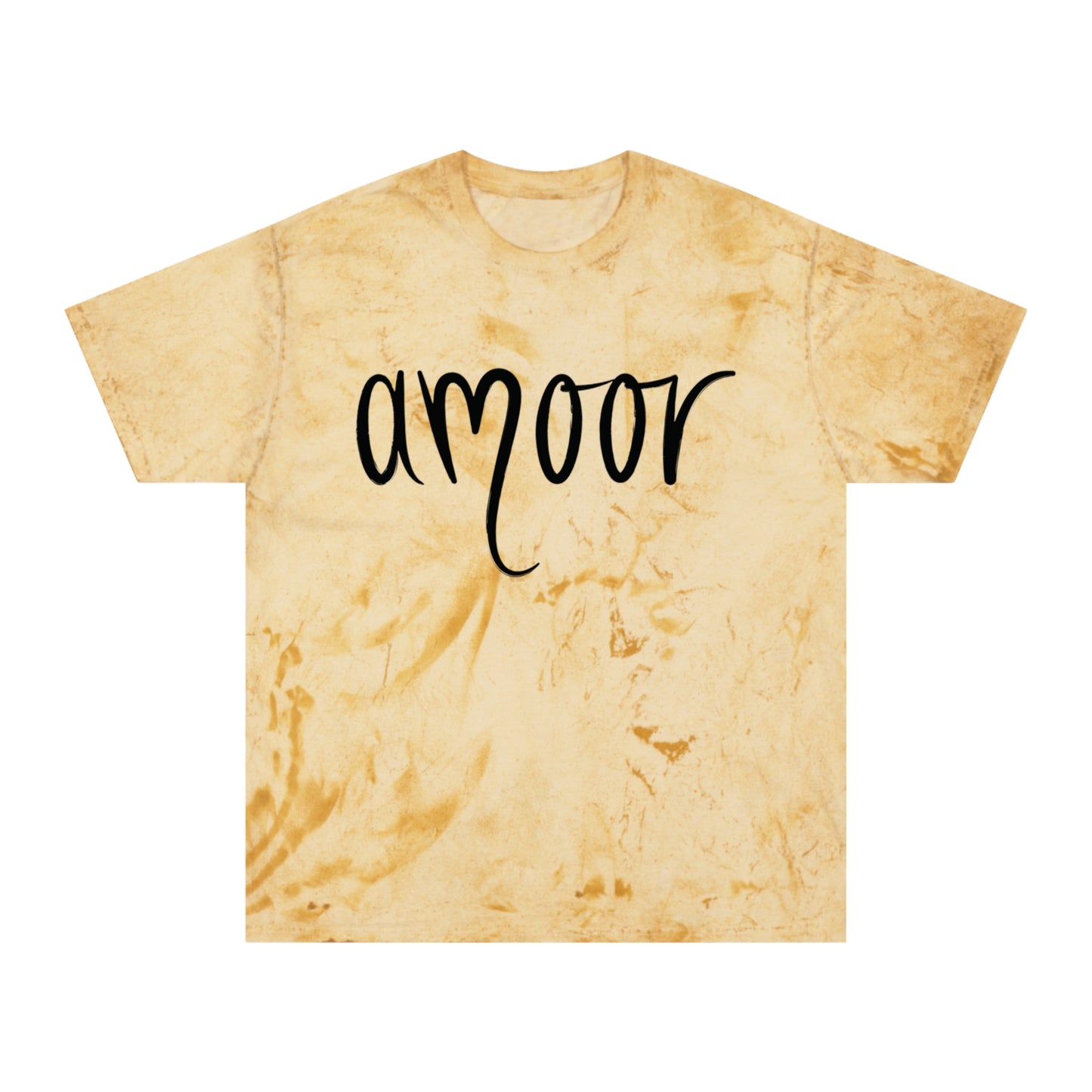 Maglietta unisex Color Blast in coffee tie dye - Design Amoor per vibrazioni casual